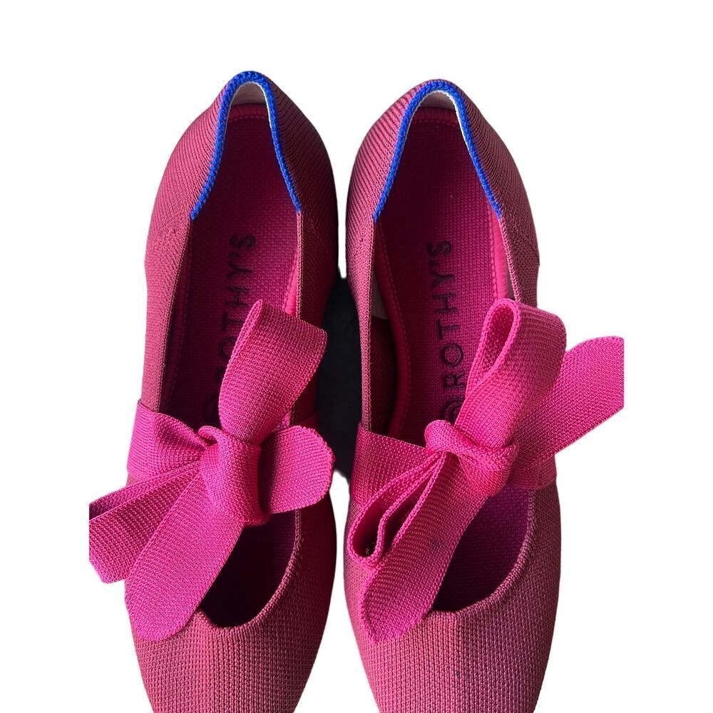 Rothy's Pink Pointed Bow Flats - Picture 10 of 13
